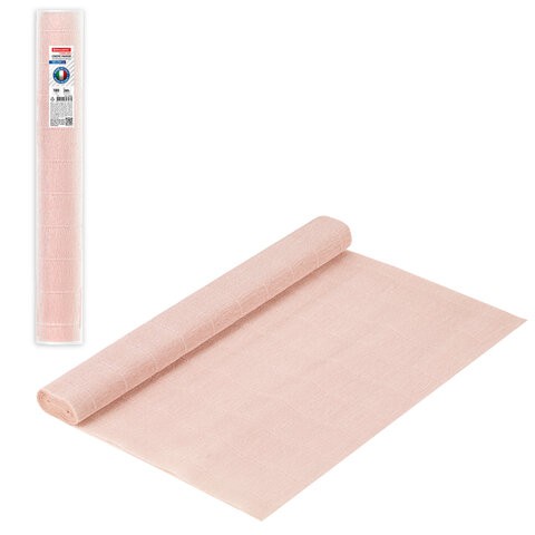 Бумага гофр. Brauberg Fiore 180 г/м2 бело-розовая (569) 50х250 см 112641 цена за 4 шт , 